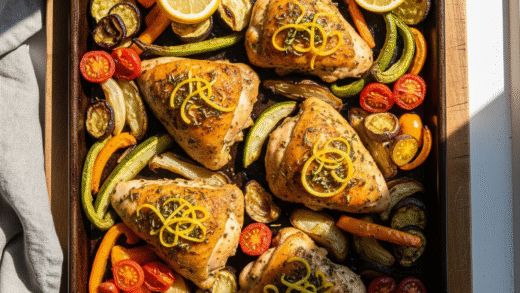 Sheet Pan Lemon Herb Chicken and Vegetables